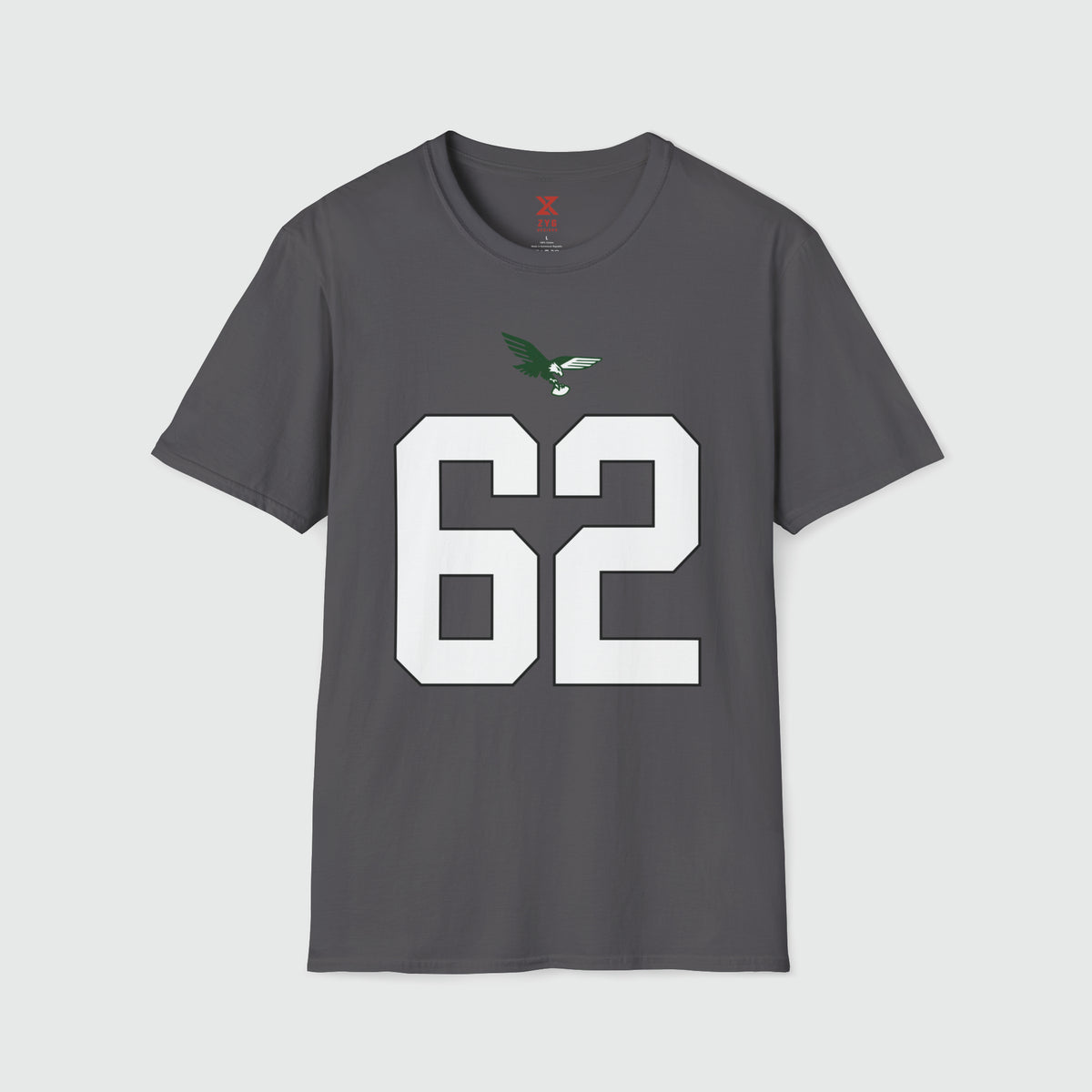 Jason Kelce Shirsey Product Pic Front Charcoal