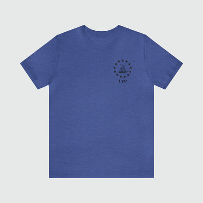 VFP Gadsden Patch Tee Product Pic Front Heather Royal