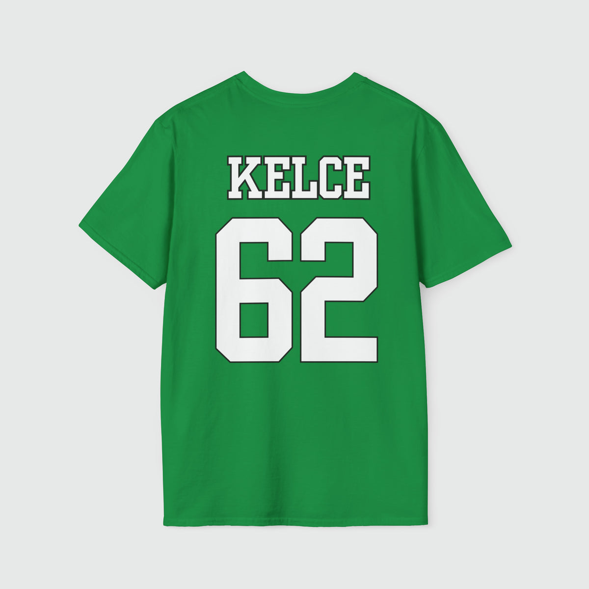 Jason Kelce Shirsey Product Pic Back Irish Green