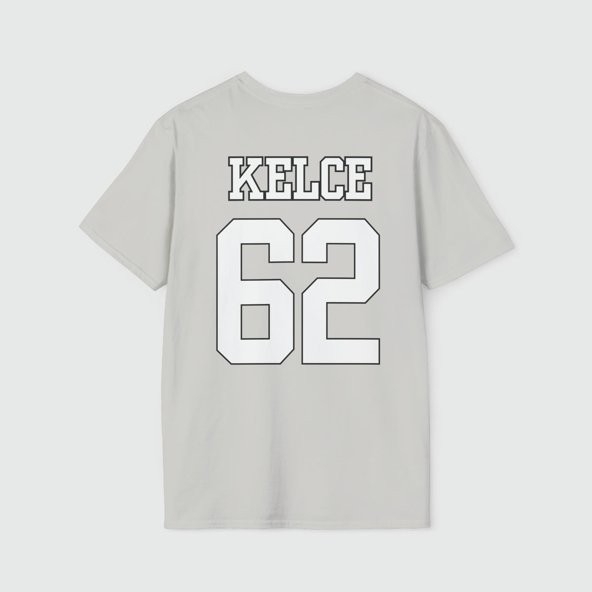 Jason Kelce Shirsey Product Pic Back Ice Grey