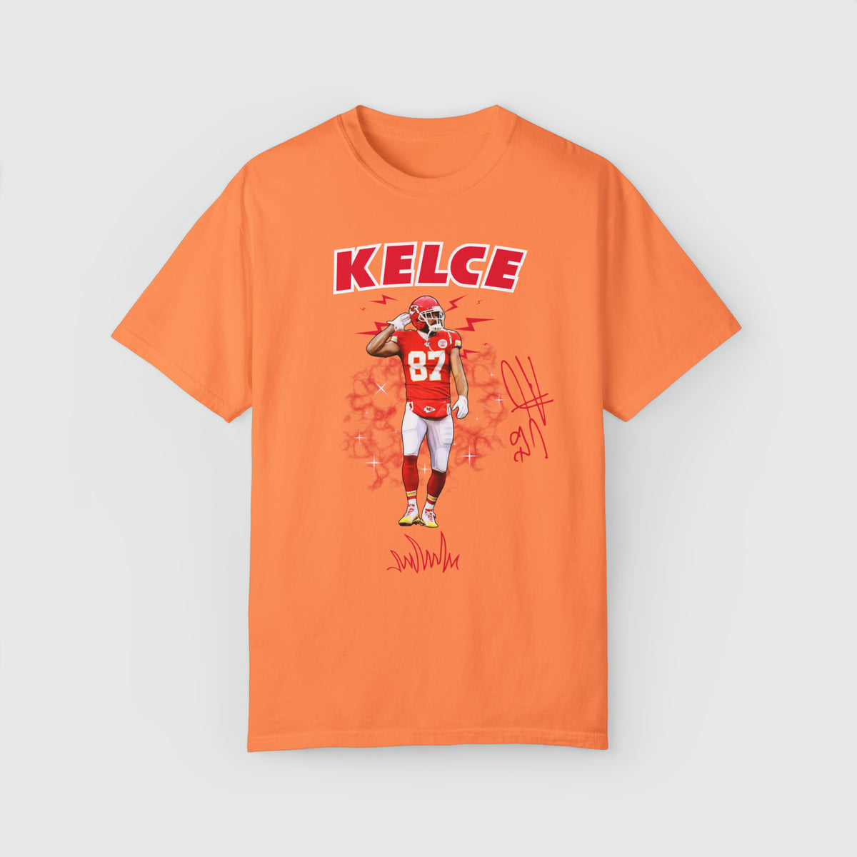 Travis Kelce Signature Ink Art Tee Product Pic Front Melon