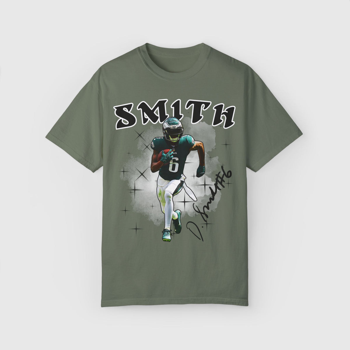 Devonta Smith Signature Tee Product Pic Moss