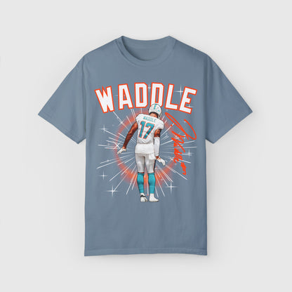 Jaylen Waddle Signature Tee 2.0 Ice Blue
