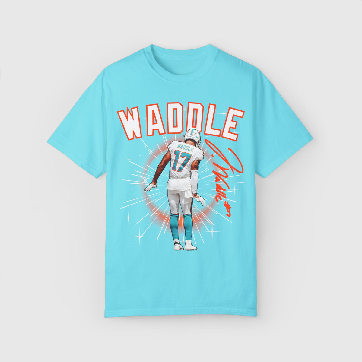 Jaylen Waddle Signature Tee 2.0 Lagoon Blue