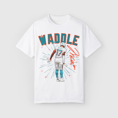 Jaylen Waddle Signature Tee White