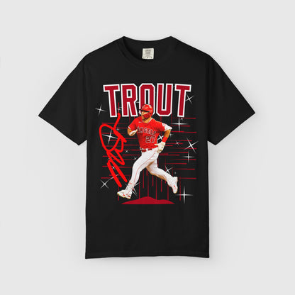 Mike Trout Signature Tee Product Pic Black