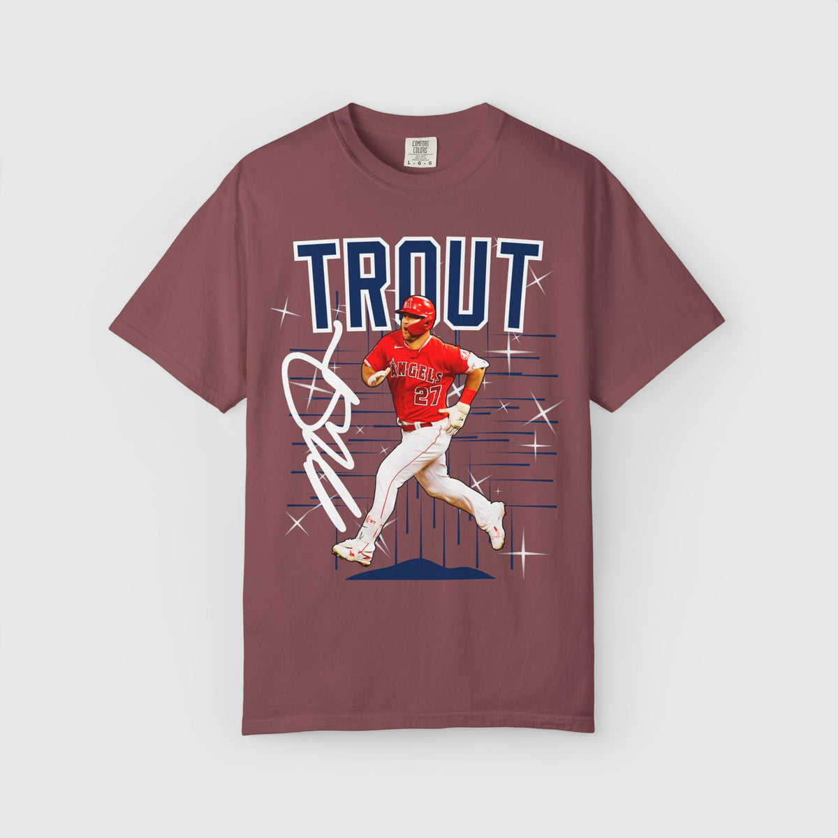 Mike Trout Signature Tee Product Pic Brick