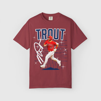 Mike Trout Signature Tee Product Pic Chili