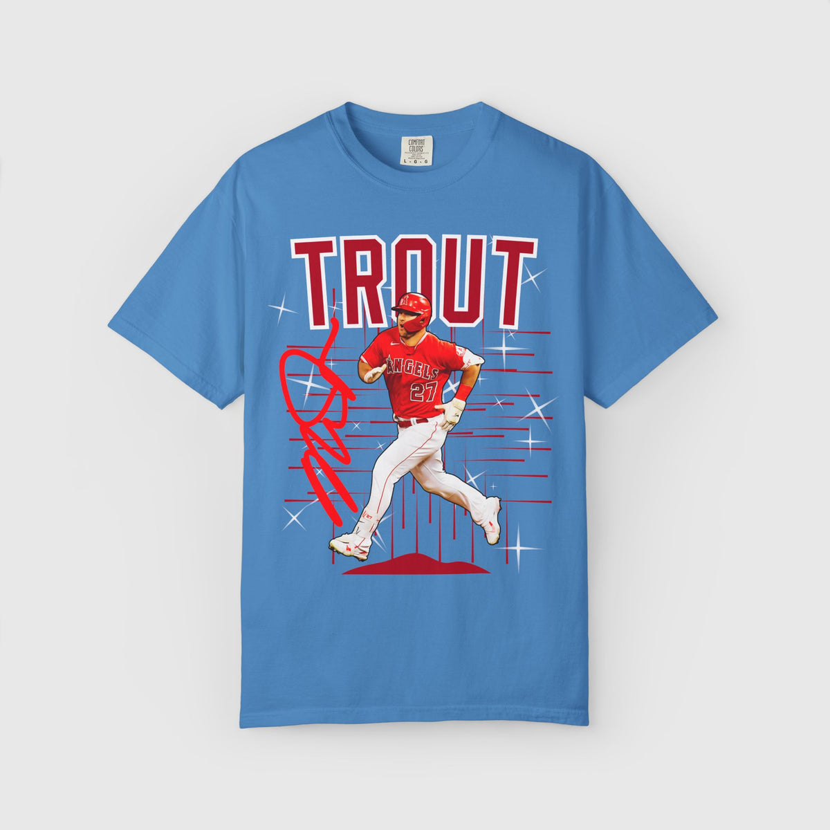 Mike Trout Signature Tee Product Pic Royal Caribbean