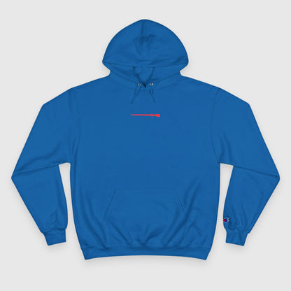 Red Rifle Champion Hoodie Product Pic Blue